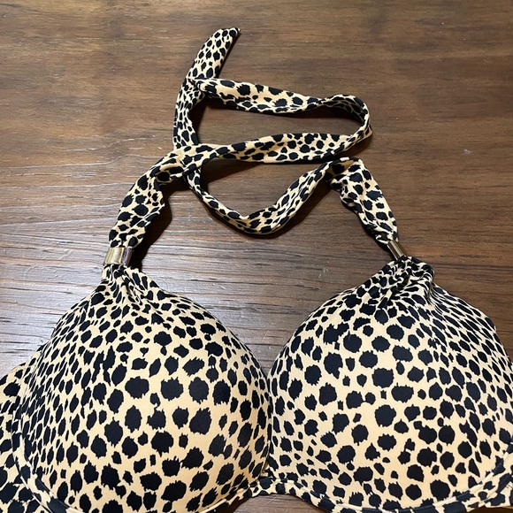 Victoria Secret Cheetah Print Bikini Top Womens Size 36D - Picture 1 of 5